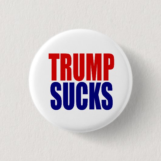 "TRUMPF IST ZUM KOTZEN " BUTTON (Vorderseite)