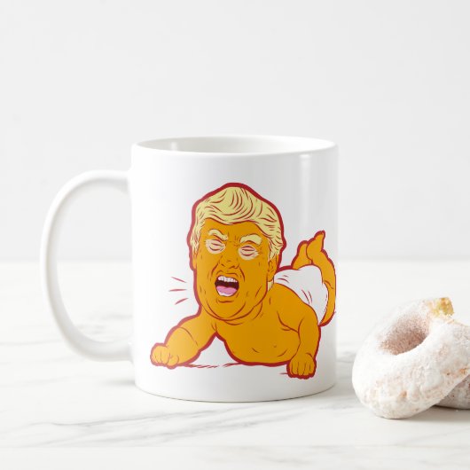 Trumpf-ist zum Kotzen Kaffee-Tasse: Kaffeetasse (Mit Donut)