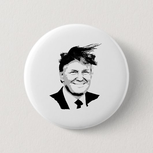 Trumpf-Kamm vorbei Button (Vorderseite)