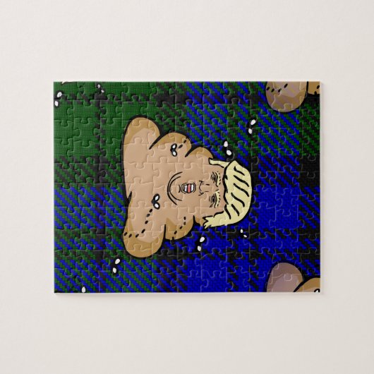 Trumpf kariert gekackt puzzle (Horizontal)