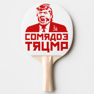 Trumpf-Klingeln Pong Paddel: "Kamerad Trump " Tischtennis Schläger