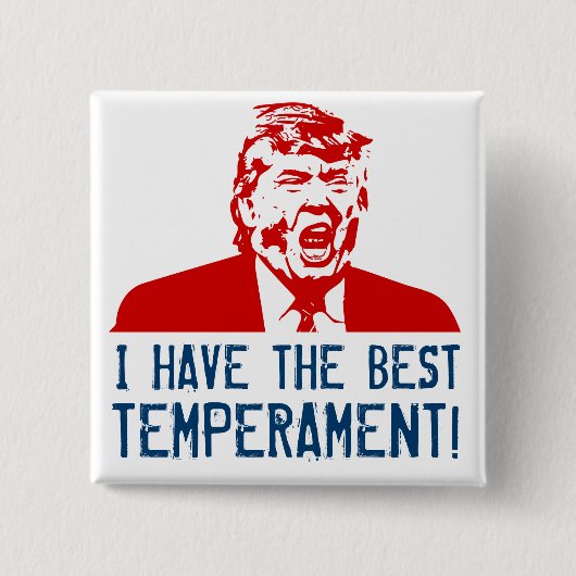 Trumpf-Knopf "ich habe das beste Temperament! " Button (Vorderseite)