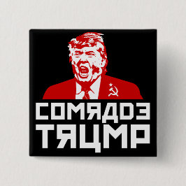 Trumpf-Knopf: "KAMERAD TRUMP" (Schwarzes) Button
