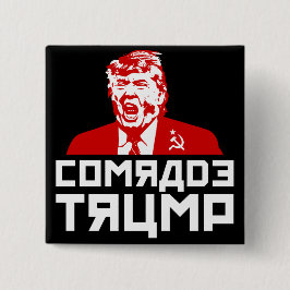 Trumpf-Knopf: "KAMERAD TRUMP" (Schwarzes) Button