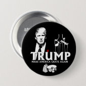 Trumpf: Lassen Sie Amerika wieder zerreiben Button (Vorne & Hinten)