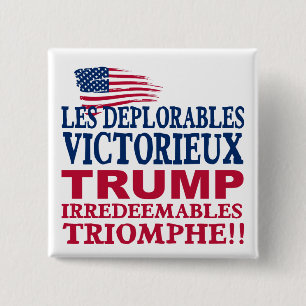 Trumpf Les Deplorables Gewinn - Trumpf-Pennys 2016 Button