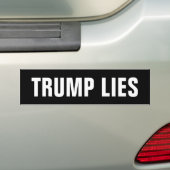 Trumpf-Lügen Autoaufkleber (Auf Auto)