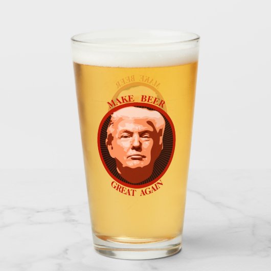Trumpf machen Bier groß wieder Glas (Vorne (Gefüllt))