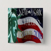 TRUMPF NEW YORK BEWERTET Knopf 2016 Button (Vorderseite)