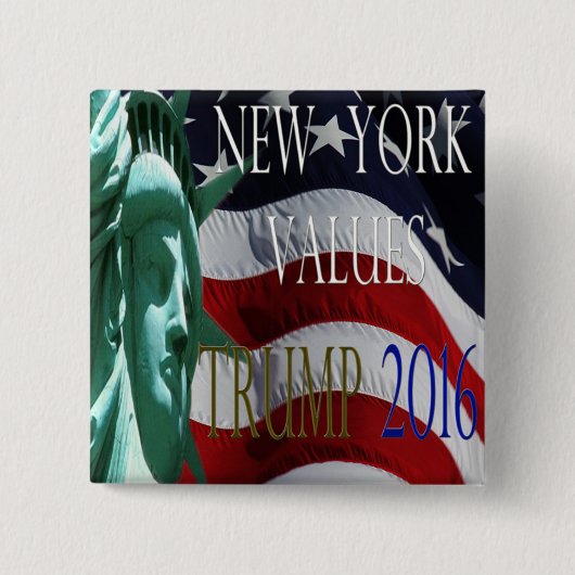 TRUMPF NEW YORK BEWERTET Knopf 2016 Button (Vorderseite)
