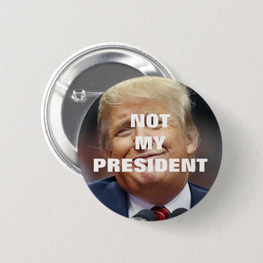 Trumpf nicht mein Präsident Button (Vorne & Hinten)