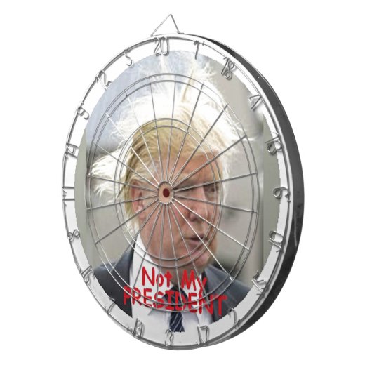 TRUMPF nicht mein Präsident Dart Dartscheibe (Vorderseite rechts)