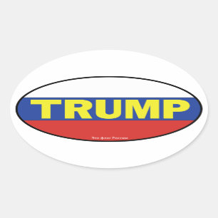 Trumpf-Oval-Aufkleber Ovaler Aufkleber