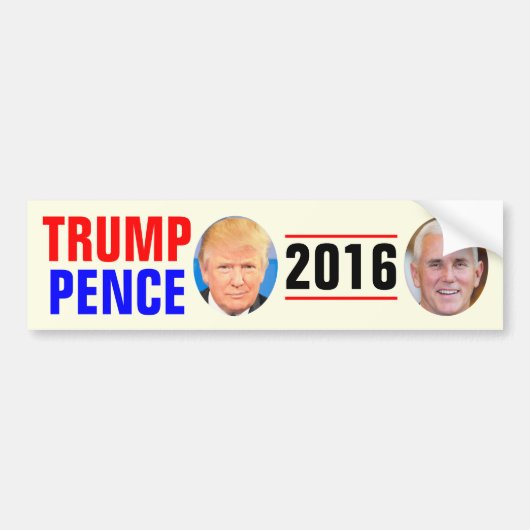 Trumpf-Pennys 2016 Autoaufkleber (Vorne)