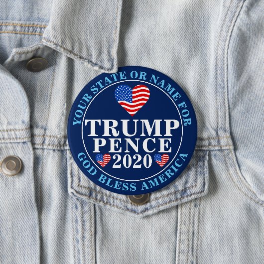Trumpf-Pennys 2020 Herz-sammelbare politische Button (Beispiel)