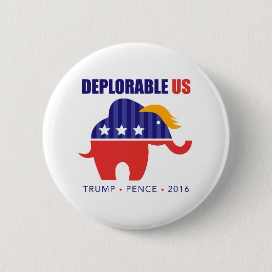 Trumpf-Pennys-Elefanttoupee-Kampagnen-Knopf 2016 Button (Vorderseite)