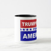 Trumpf-Pennys für rotes weißes Amerikas und blau Tasse (Zentrum)