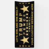 Trumpf-Pennys-Goldtone Gewinn Bigly Banner (Vertikal)