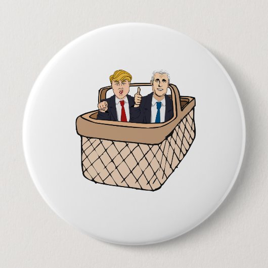Trumpf-Pennys-Korb von Deplorables -- Anti-Trumpf Button (Vorderseite)