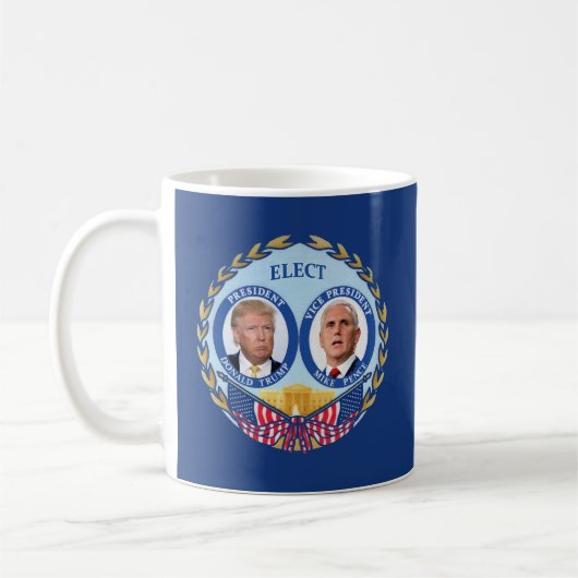 Trumpf/Pennys ODER Clinton/Kaine Kaffeetasse (Links)
