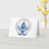 Trumpf-Pennys-Präsident Inaugural Logo Karte (Gelbe Blume)