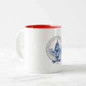 Trumpf-Pennys-Präsident Inaugural Logo Zweifarbige Tasse (Vorderseite Links)