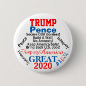 Trumpf-Pennys-Präsidentschaftswahl 2020 Button (Vorderseite)
