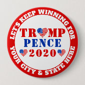 Trumpf-Pennys-Wahl 2020 USA lässt das Gewinnen Button (Vorderseite)