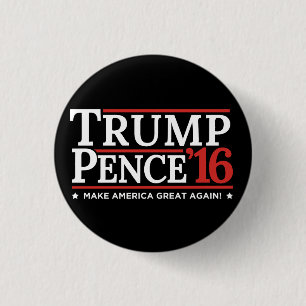 Trumpf-Pennys-Wahl-Knopf-Schwarzes 2016 Button