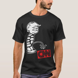 Trumpf-Pipi auf CNN lustigen T-Shirt