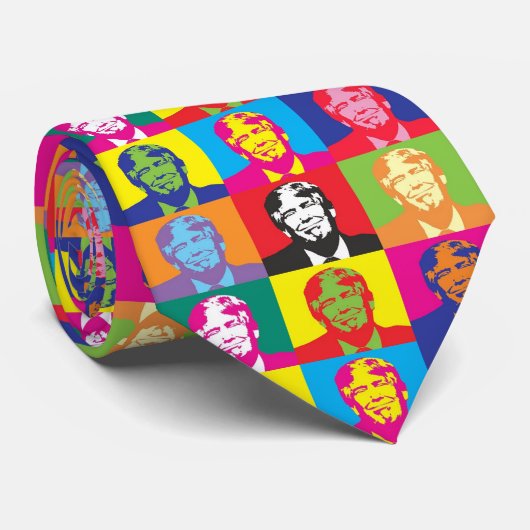 Trumpf-Pop-Kunst Krawatte (Gerollt)