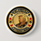 Trumpf-Präsident Casino Chip Button (Vorderseite)