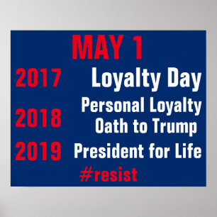 Trumpf-Präsident für das Leben widerstehen Poster