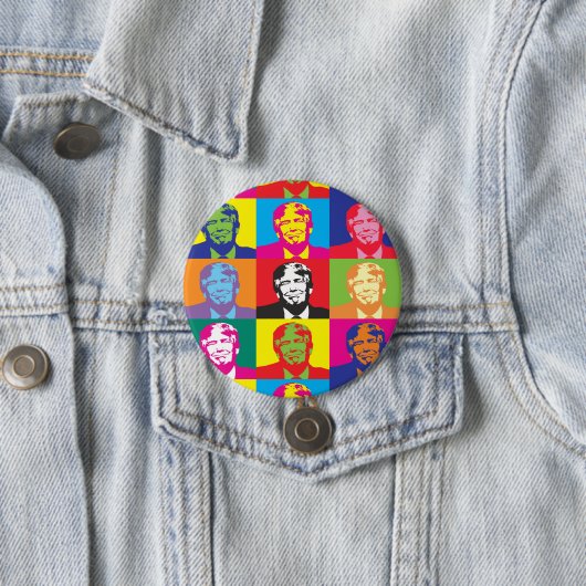 Trumpf-PräsidentenPop-Kunst Button (Beispiel)