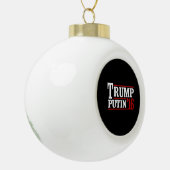 Trumpf Putin 2016 Keramik Kugel-Ornament (Links)