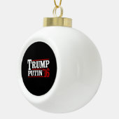 Trumpf Putin 2016 Keramik Kugel-Ornament (Rechts)