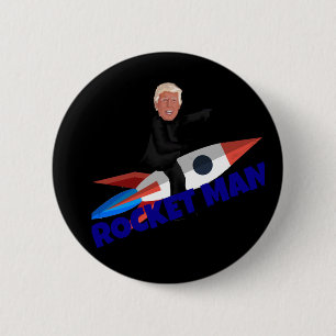 Trumpf reitet ein Rocket Button