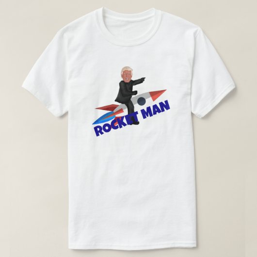 Trumpf reitet ein Rocket T-Shirt (Design vorne)