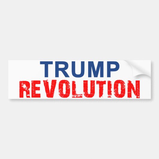 Trumpf-Revolution Autoaufkleber (Vorne)