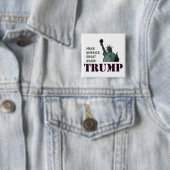 Trumpf-Statue der Freiheit Button (Beispiel)