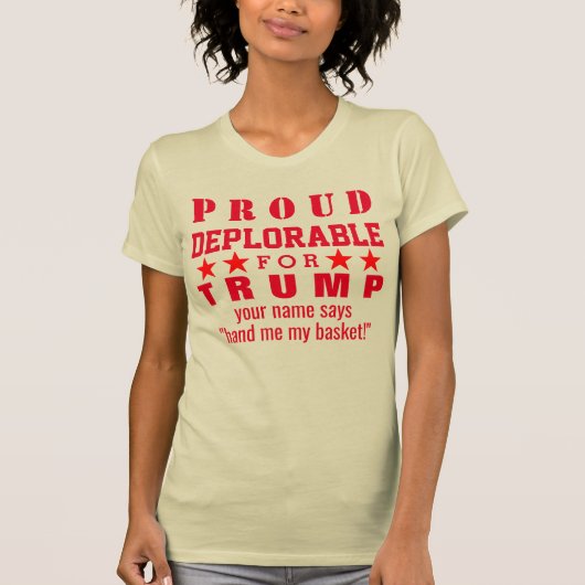 Trumpf stolze bedauernswerte rote T-Shirt (Vorderseite)