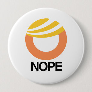 TRUMPF-SYMBOL - NOPE -- Anti-Trumpf Entwurf - Button