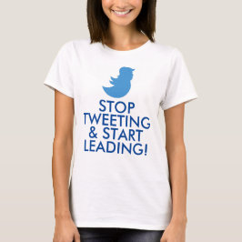 Trumpf-T - Shirt: "STOPPEN SIE ZU TWEETEN U. T-Shirt