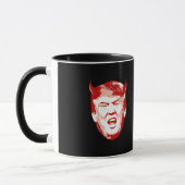 Trumpf-Teufel-Kopf - Anti-Trumpf - Tasse (Links)