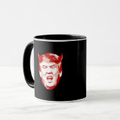 Trumpf-Teufel-Kopf - Anti-Trumpf - Tasse (Vorderseite Links)