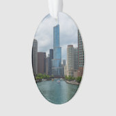 Trumpf-Turm Chicago River Ornament (Vorderseite)