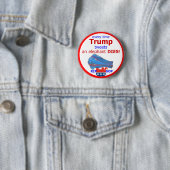 Trumpf tweetet u. ein Elefant-Würfel Button (Beispiel)