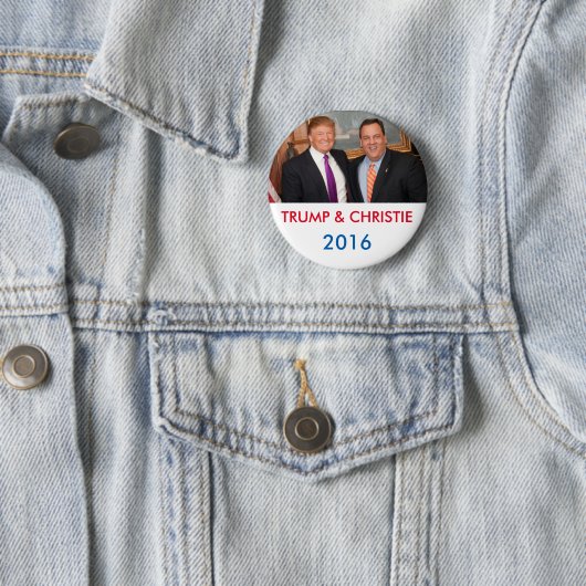 Trumpf u. Christie 2016 Knopf Button (Beispiel)
