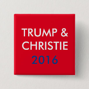 Trumpf u. Christie 2016 quadratischer Knopf Button