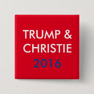 Trumpf u. Christie 2016 quadratischer Knopf Button